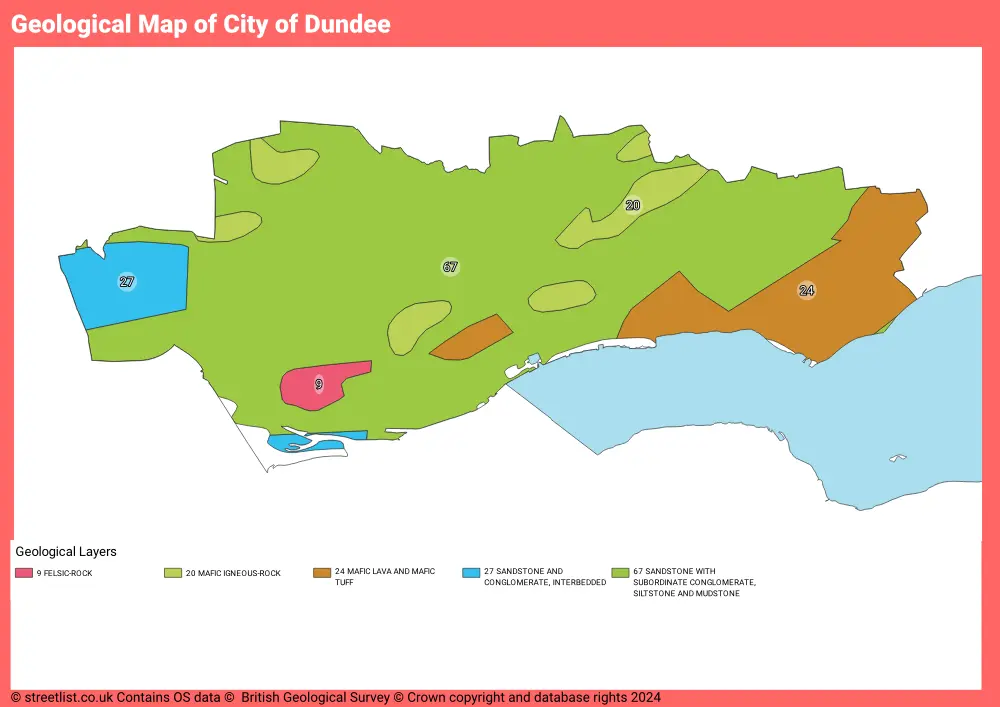 Geological Map of the City of Dundee